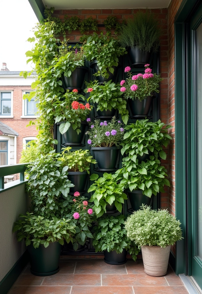 29 Small Balcony Decor Tips That Make It Look Bigger and Cozier 2 29 Small Balcony Decor Tips That Make It Look Bigger and Cozier - 2. Use Vertical Gardens