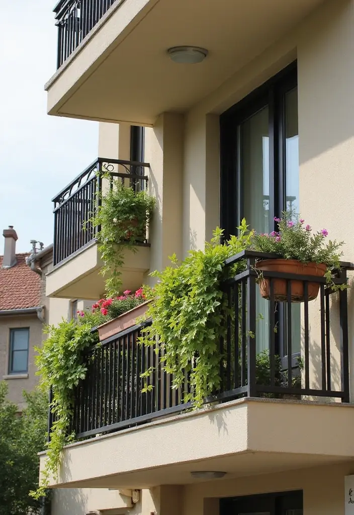29 Small Balcony Decor Tips That Make It Look Bigger and Cozier 20 29 Small Balcony Decor Tips That Make It Look Bigger and Cozier - 20. Incorporate Wall Planters