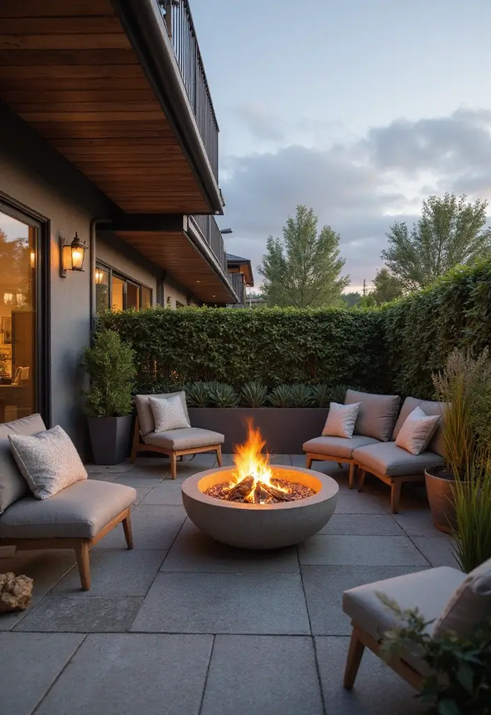 29 Stunning Designs for Balcony That Boost Home Value - 11. Sustainable Fire Pits