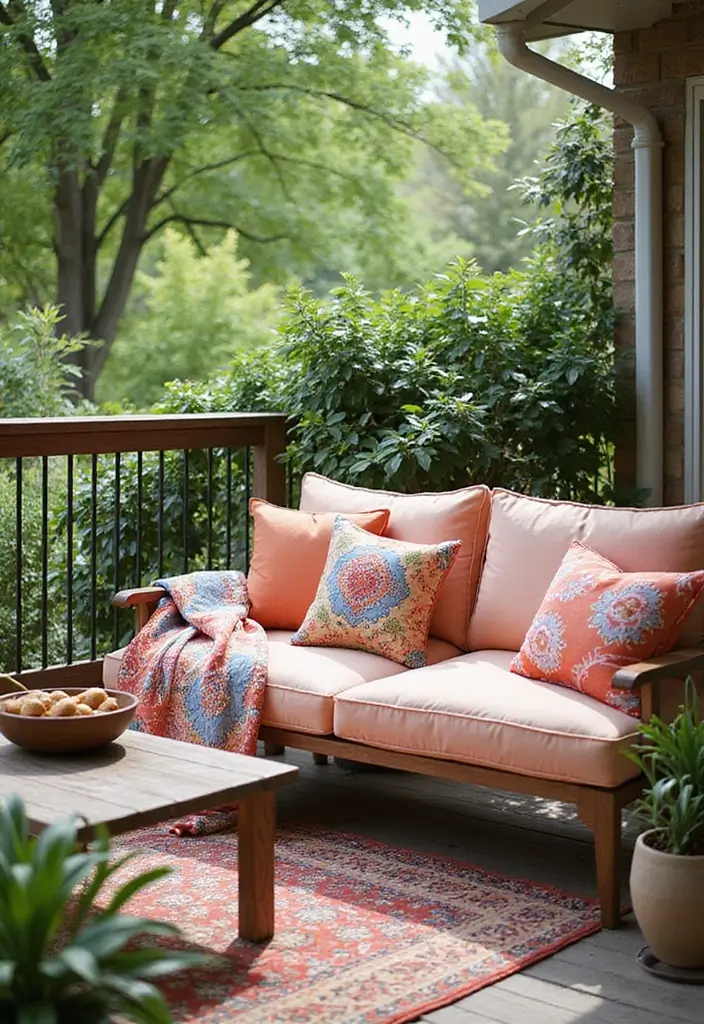 29 Stunning Designs for Balcony That Boost Home Value - 19. Water-Resistant Fabrics
