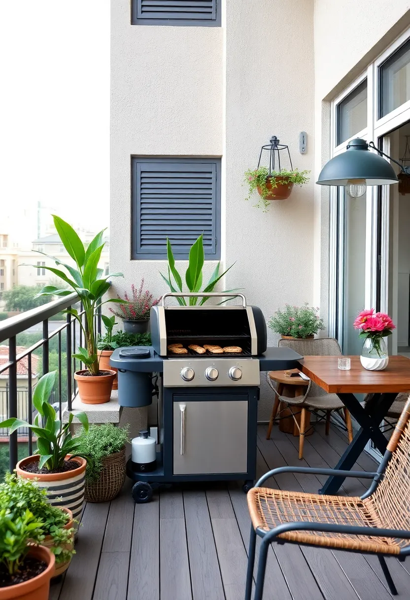 29 Stunning Designs for Balcony That Boost Home Value - 25. Eco-Friendly Grills