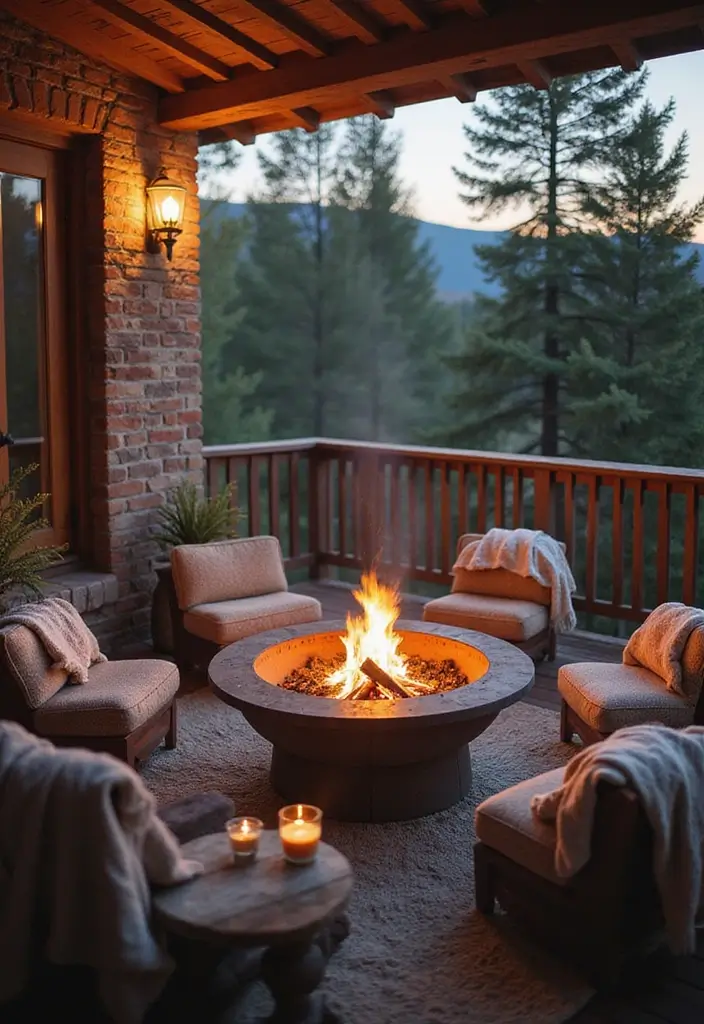 29 Winter Balcony Decor Ideas That Keep It Warm and Magical 4 29 Winter Balcony Decor Ideas That Keep It Warm and Magical - 4. Warm Balcony Accessories