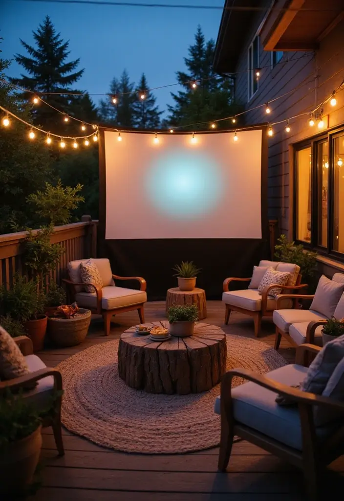 30 Balcony Lighting Ideas That Transform the Atmosphere 21 30 Balcony Lighting Ideas That Transform the Atmosphere - 21. Outdoor Projectors