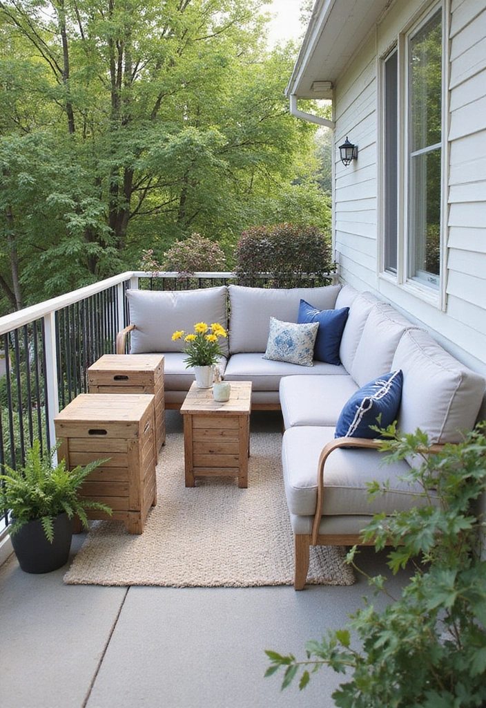 30 Balcony Makeover Ideas That Completely Transform the Look 11 30 Balcony Makeover Ideas That Completely Transform the Look - 11. Customized Outdoor Storage