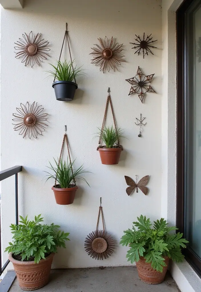 30 Balcony Makeover Ideas That Completely Transform the Look 14 30 Balcony Makeover Ideas That Completely Transform the Look - 14. Decorative Wall Art
