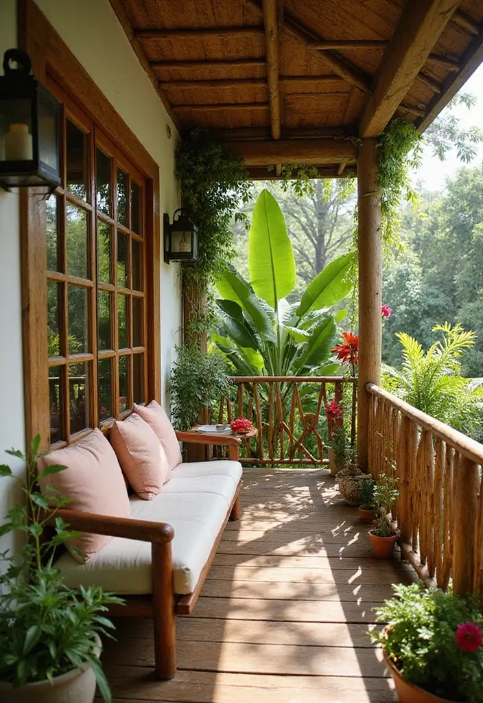 30 Balcony Railing Ideas That Balance Safety and Style - 12. Natural Bamboo Railings