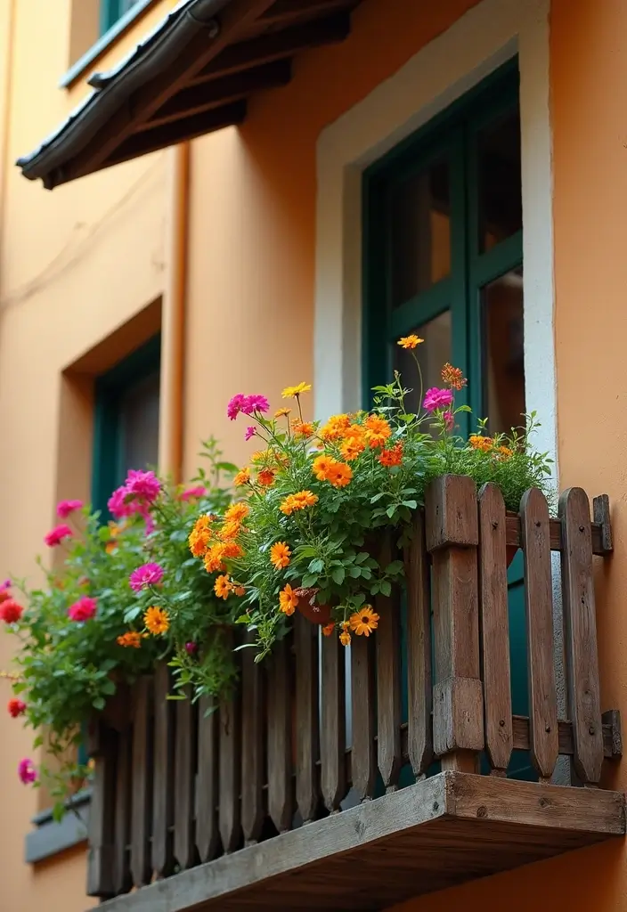 30 Balcony Railing Ideas That Balance Safety and Style - 16. Charming Fence Railings