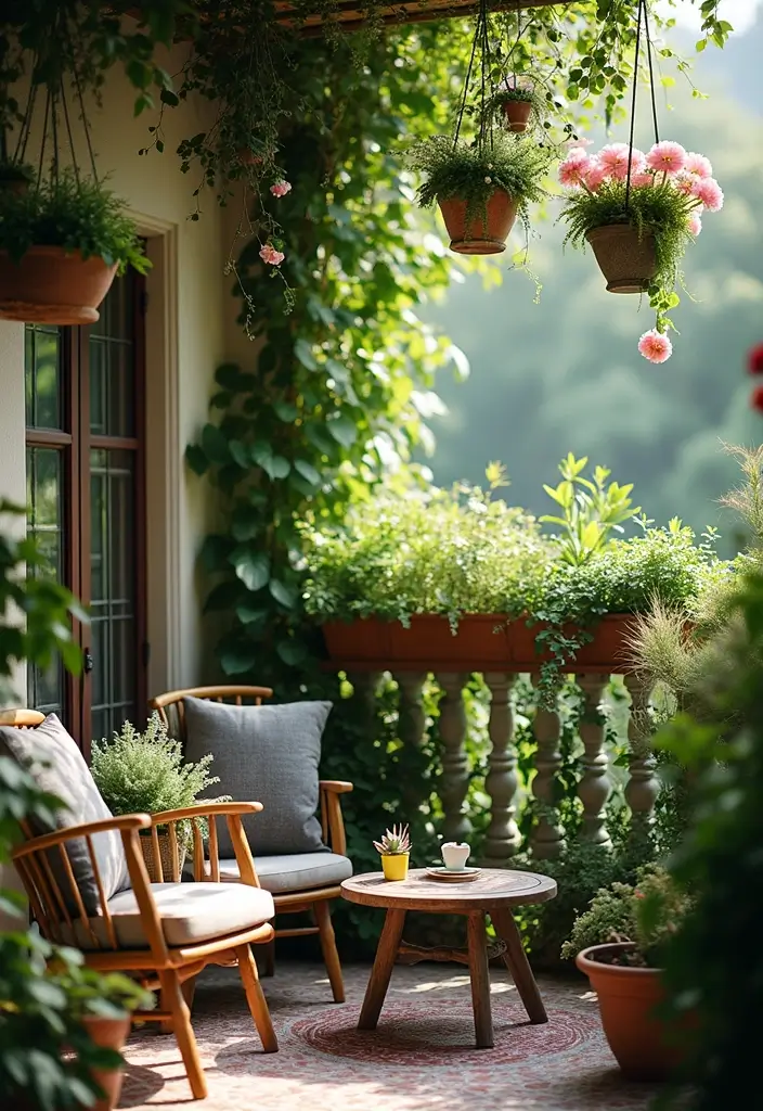 30 Balcony Railing Ideas That Balance Safety and Style - 21. Botanical Railing Decor