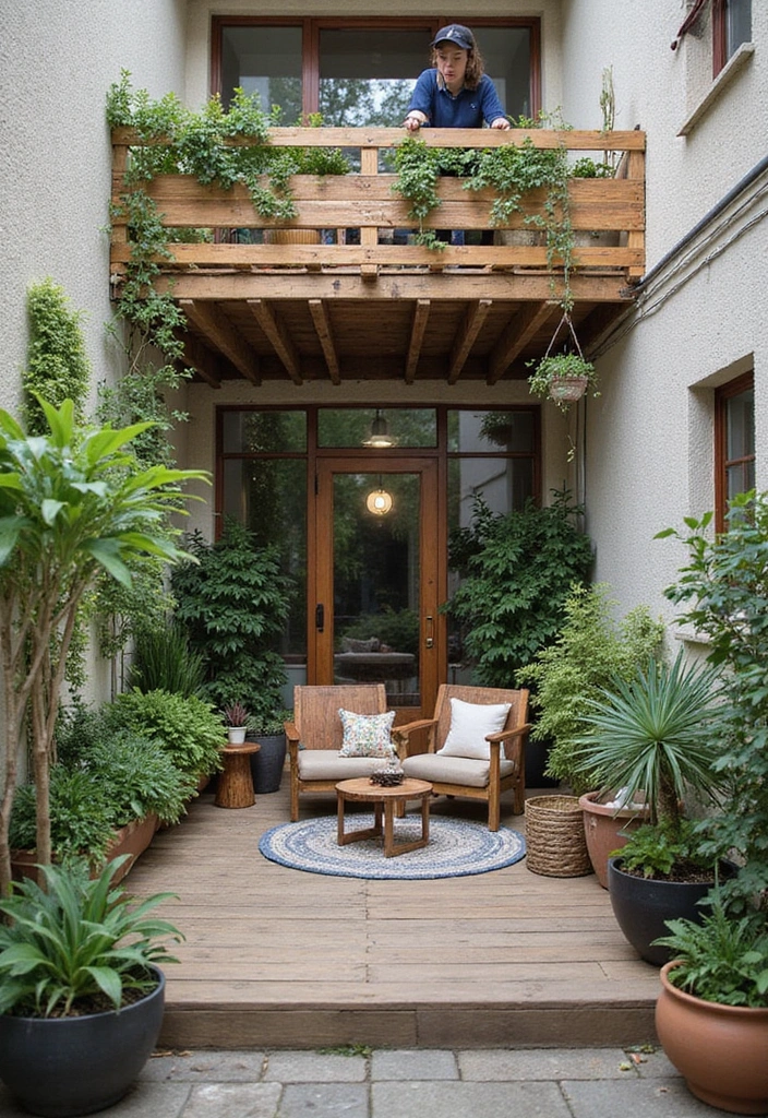 30 Balcony Railing Ideas That Balance Safety and Style - 22. DIY Pallet Railings