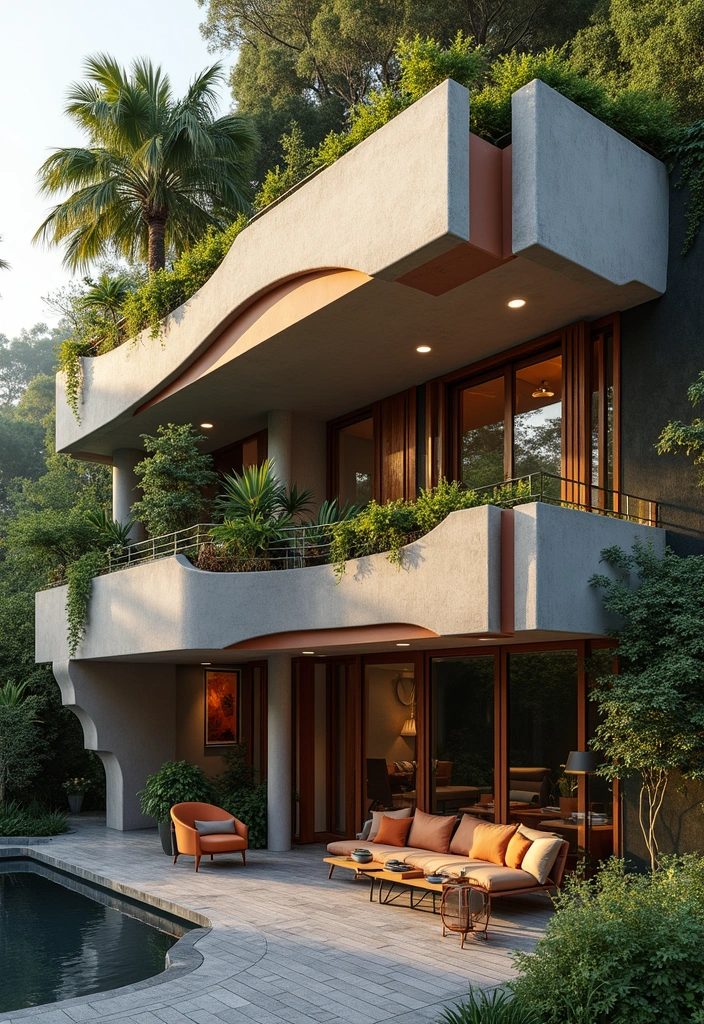 30 Balcony Railing Ideas That Balance Safety and Style - 28. Segmented Railing Designs