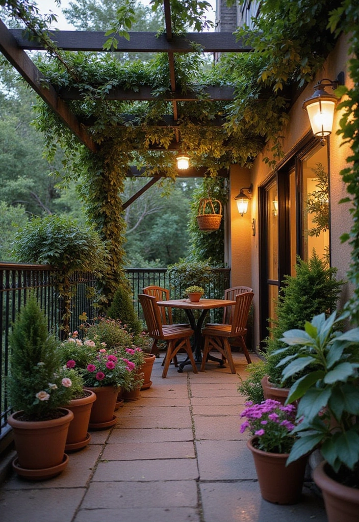 30 Balcony Railing Ideas That Balance Safety and Style - 4. Potted Plant Barriers