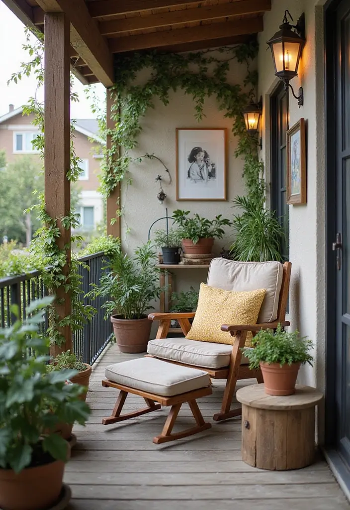 30 Big Balcony Design Inspirations Perfect for Relaxing Evenings - 28. Personalized Touches