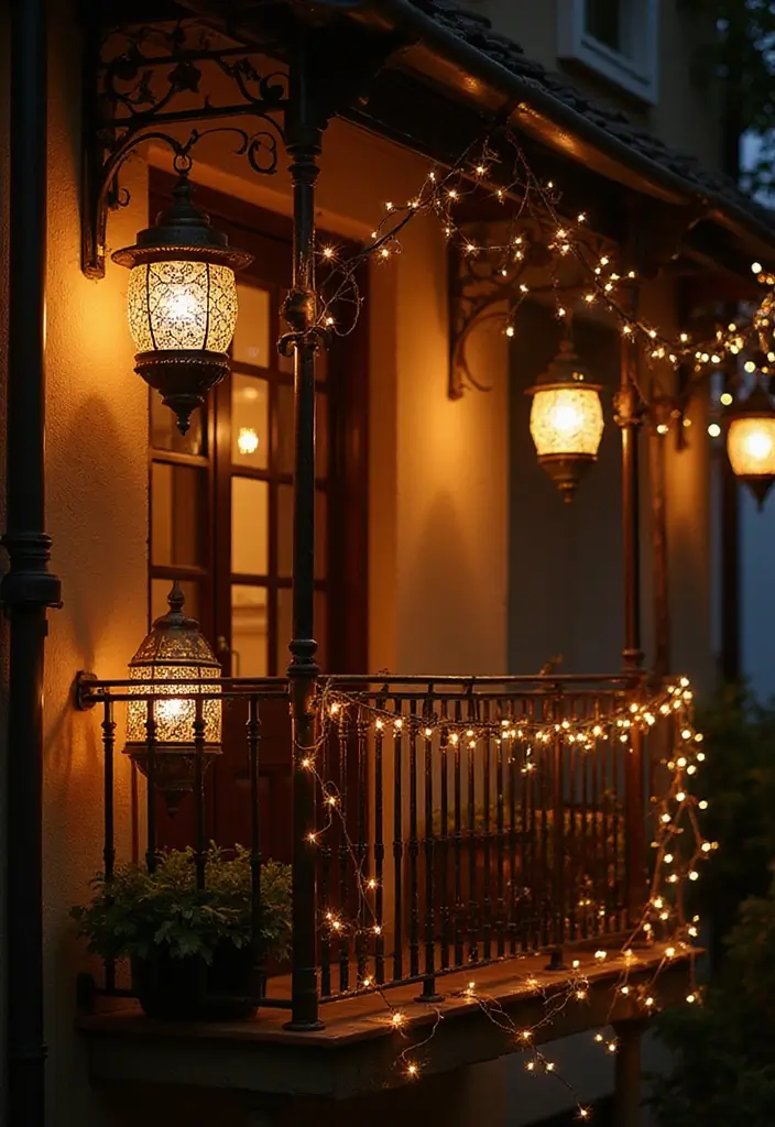 30 Indian Balcony Decor Ideas Full of Culture and Charm 8 30 Indian Balcony Decor Ideas Full of Culture and Charm - 8. Charming Lanterns and Lighting
