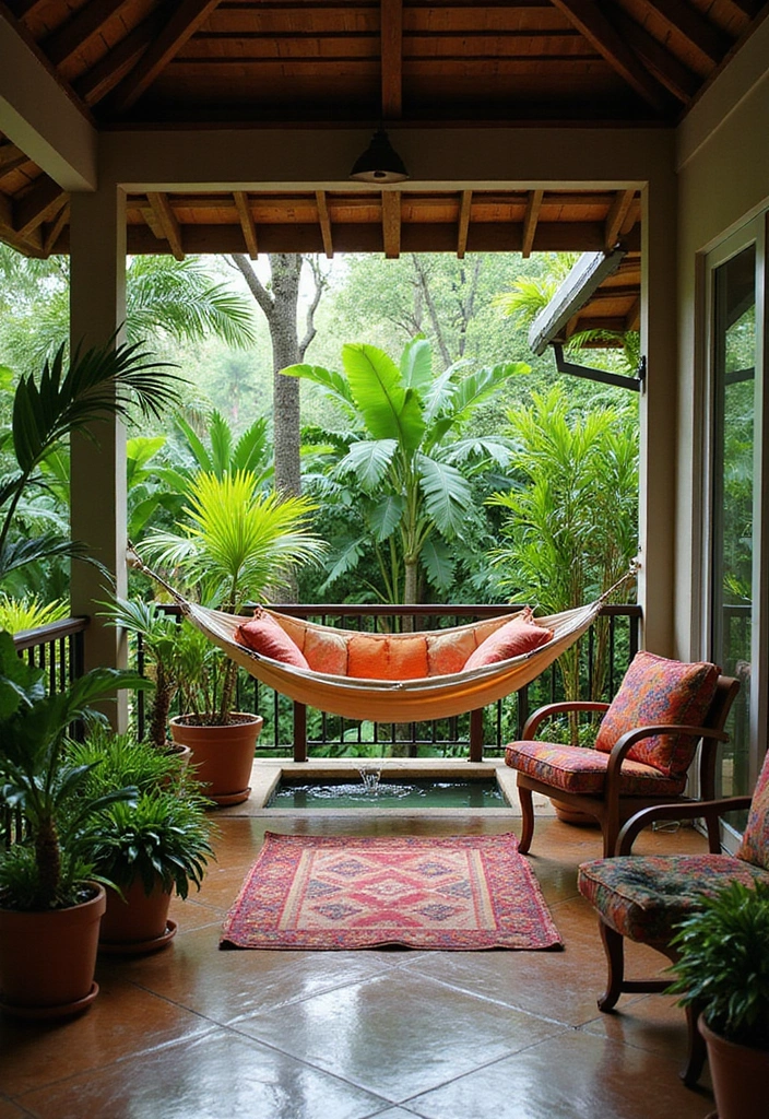 30 Luxury Balcony Inspirations That Feel Like a Resort 1 30 Luxury Balcony Inspirations That Feel Like a Resort - 1. Tropical Oasis