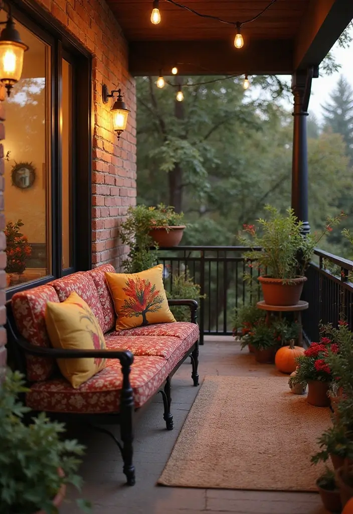 30 Luxury Balcony Inspirations That Feel Like a Resort 14 30 Luxury Balcony Inspirations That Feel Like a Resort - 14. Seasonal Decor