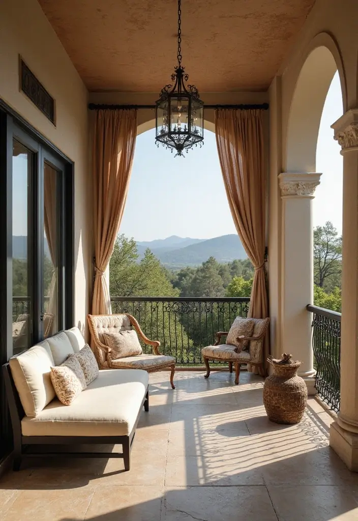 30 Luxury Balcony Inspirations That Feel Like a Resort 9 30 Luxury Balcony Inspirations That Feel Like a Resort - 9. Elegant Canopy Retreat