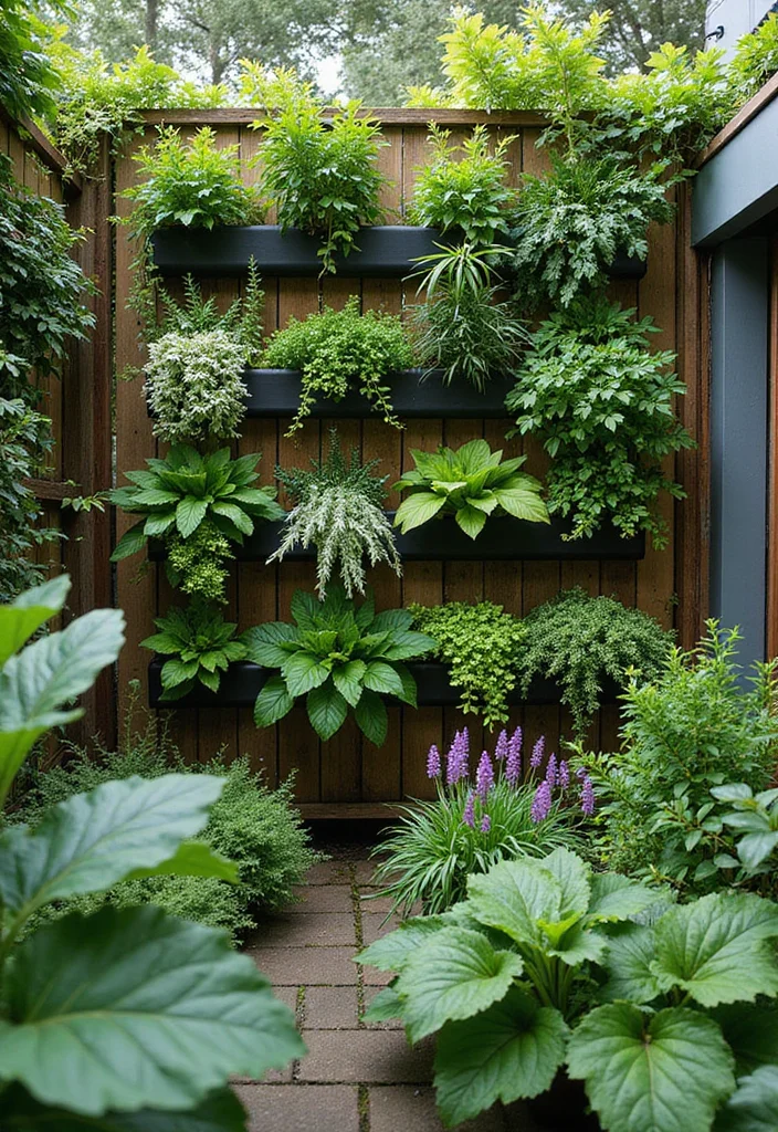 12 Apartment Backyard Ideas for Compact Smart Outdoor Living - 1. Vertical Garden Wall