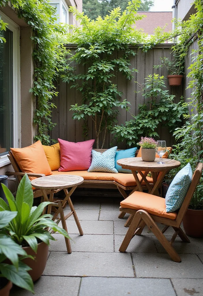 12 Apartment Backyard Ideas for Compact Smart Outdoor Living - 2. Space-Saving Furniture