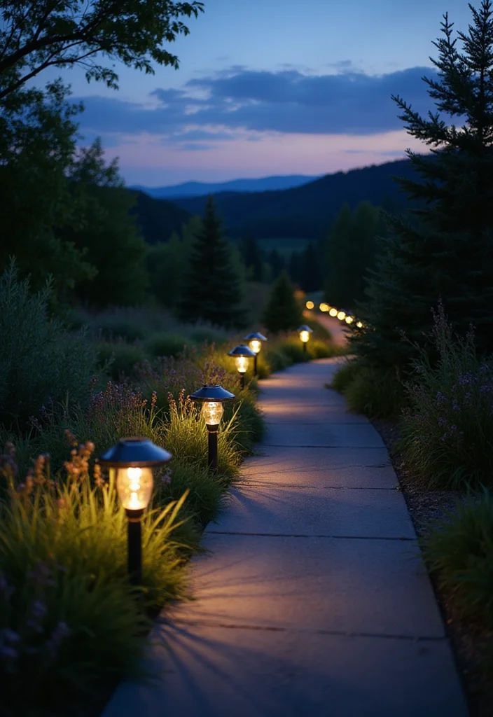 12 Backyard Ideas Lights for Warm Inviting Nighttime Glow 23 12 Backyard Ideas Lights for Warm Inviting Nighttime Glow - 3. Solar-Powered Pathway Lights
