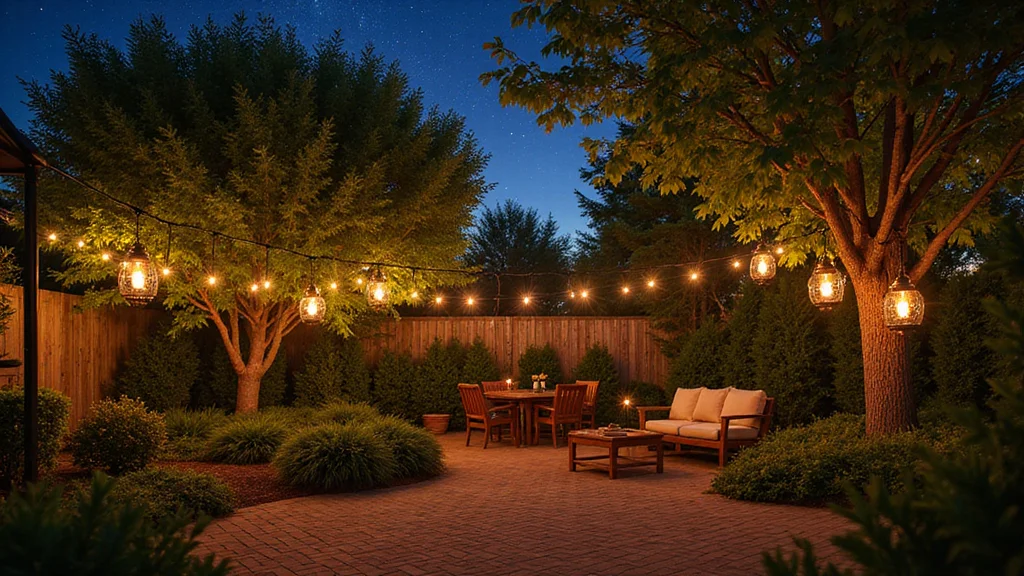 12 Backyard Ideas Lights for Warm Inviting Nighttime Glow