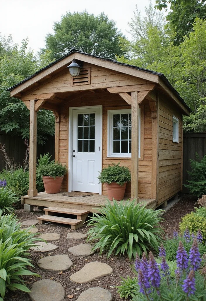 12 Backyard Shed Ideas for Practical Storage and Extra Space - 7. Tiny Shed for Small Spaces