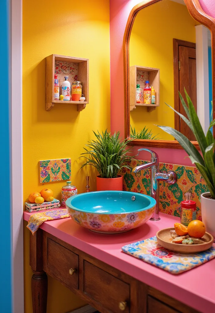 12 Bathroom Sinks Ideas for Stylish Functional Everyday Use - 9. Colorful Ceramic Sinks