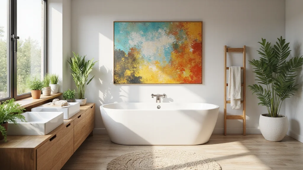 12 Bathroom Wall Art Ideas for Personality, Texture, and Color