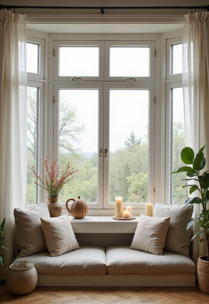 12 Bay Window Ideas Bedroom for Light Cozy Seating Corners - 3. Serene Meditation Space