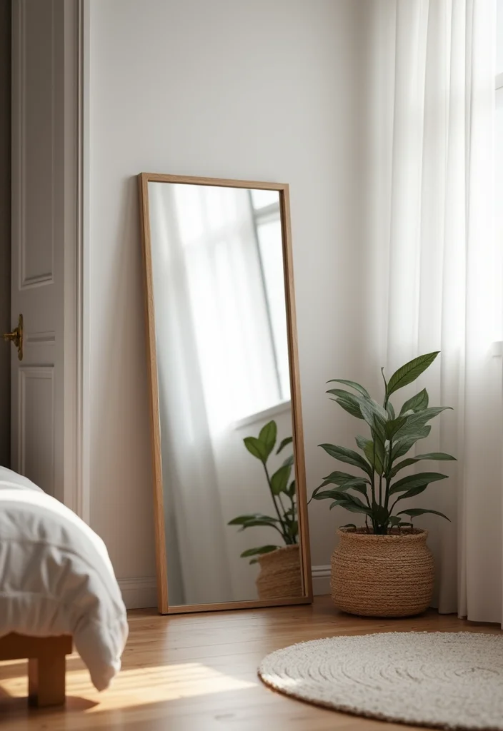 12 Bedroom Mirror Ideas for Bright Spacious Reflections - 6. Floor Mirrors