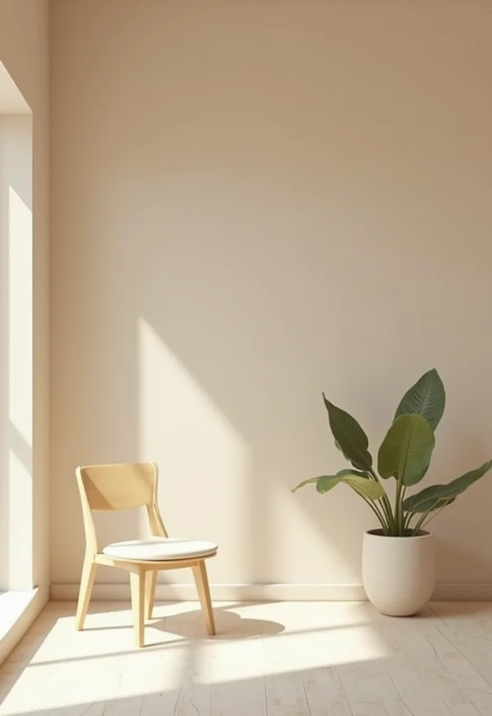 12 Beige Bedroom Ideas for Warm Neutral Relaxing Comfort - 7. Minimalistic Approach for Calmness