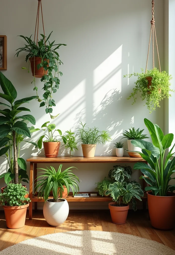 12 Dorm Living Room Ideas for Cute Practical Shared Spaces - 8. Indoor Plants for Freshness