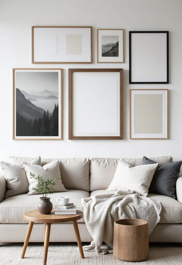12 IKEA Living Room Ideas for Affordable Stylish Modular Design - 8. Minimalist Wall Art
