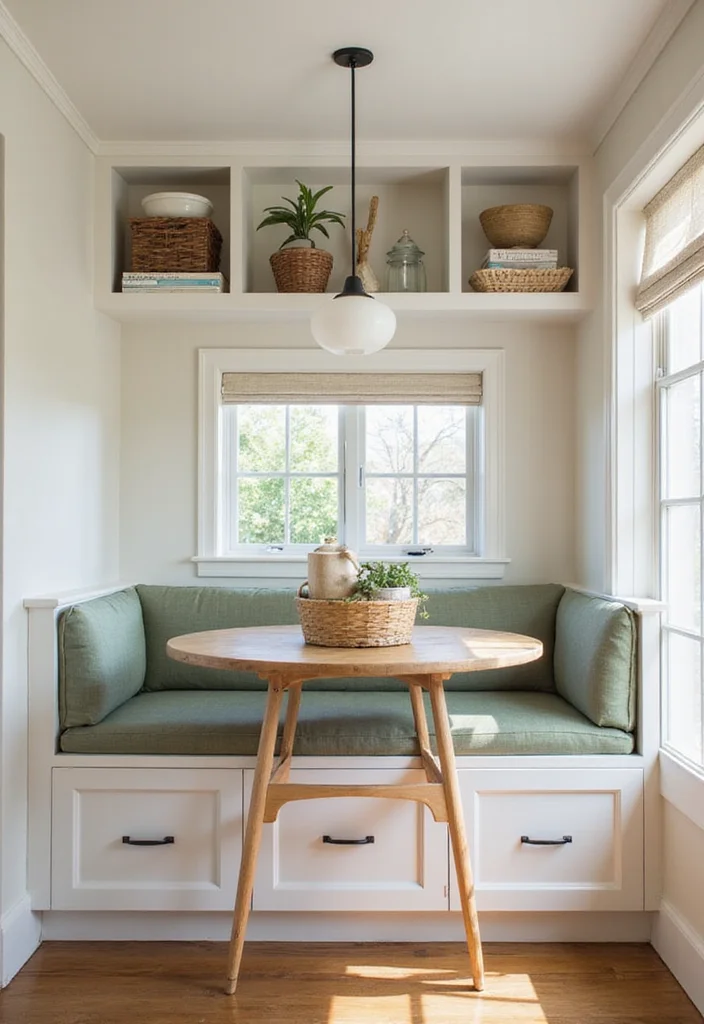 12 Kitchen Banquette Ideas for Cozy Dining and Extra Seating - 8. Space-Saving Solutions