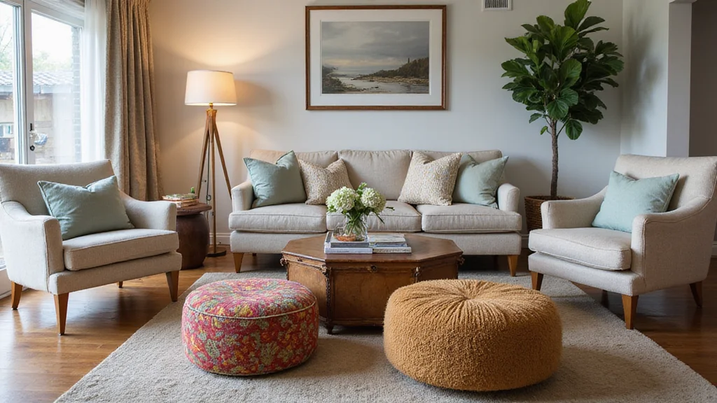 12 Living Room Ottoman Ideas for Multifunctional Practical Style