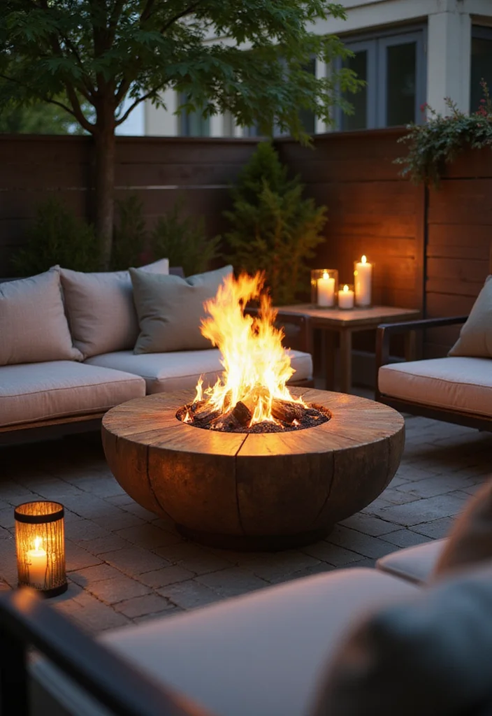 12 Modern Firepits Backyard Ideas for Sleek Warm Evenings - 1. Reclaimed Wood and Steel Fire Pit