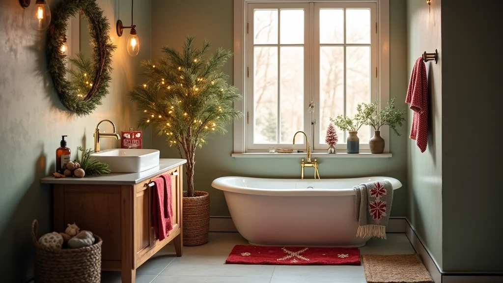 14 Bathroom Christmas Decor Ideas for Festive Cheerful Style