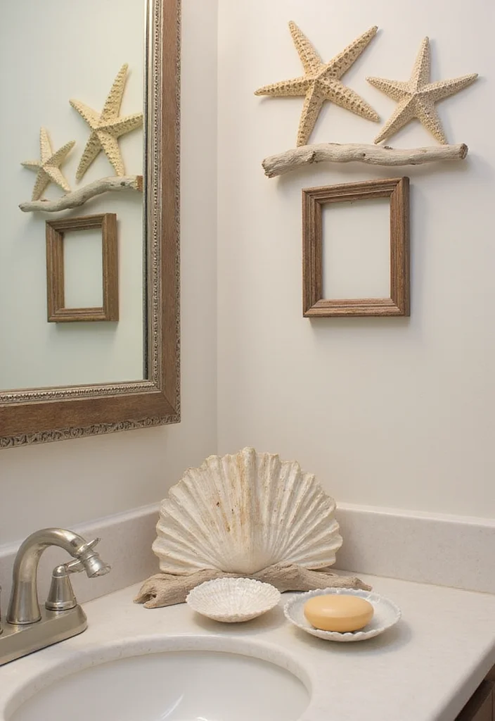 14 Beach Bathroom Ideas for Breezy Calm Coastal Style - 5. Beach Theme Accessories