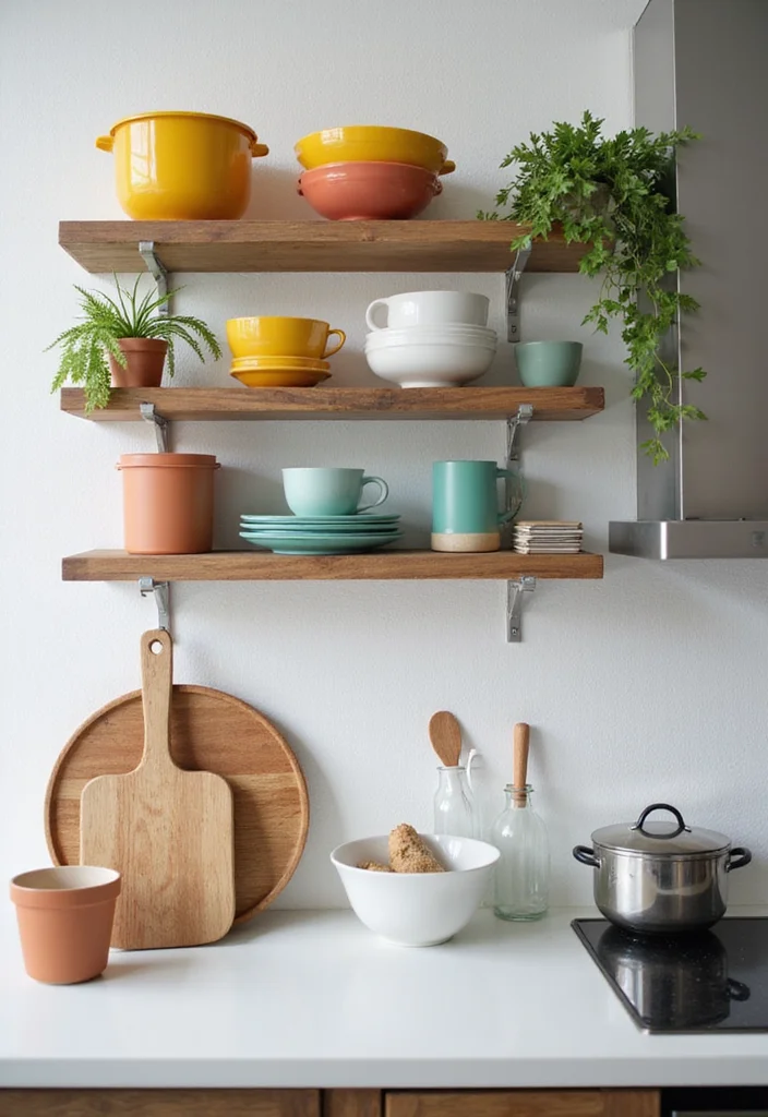 14 Big Kitchen Ideas for Open Airy Functional Cooking Space - 1. Open Shelving for Airy Vibes