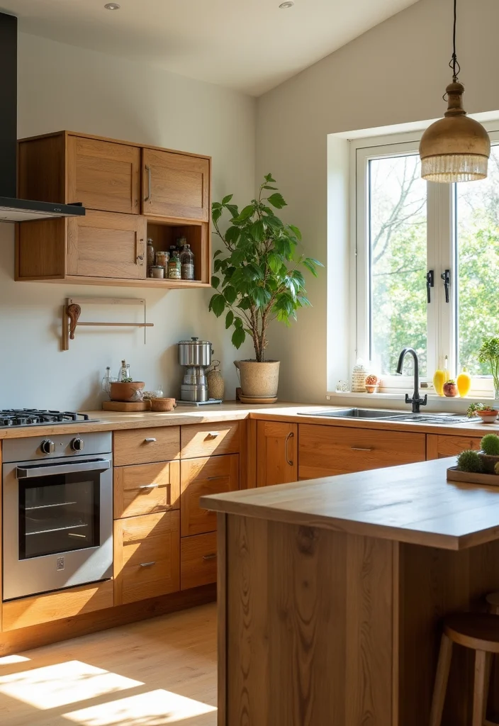 14 Big Kitchen Ideas for Open Airy Functional Cooking Space - 2. Eco-Friendly Materials