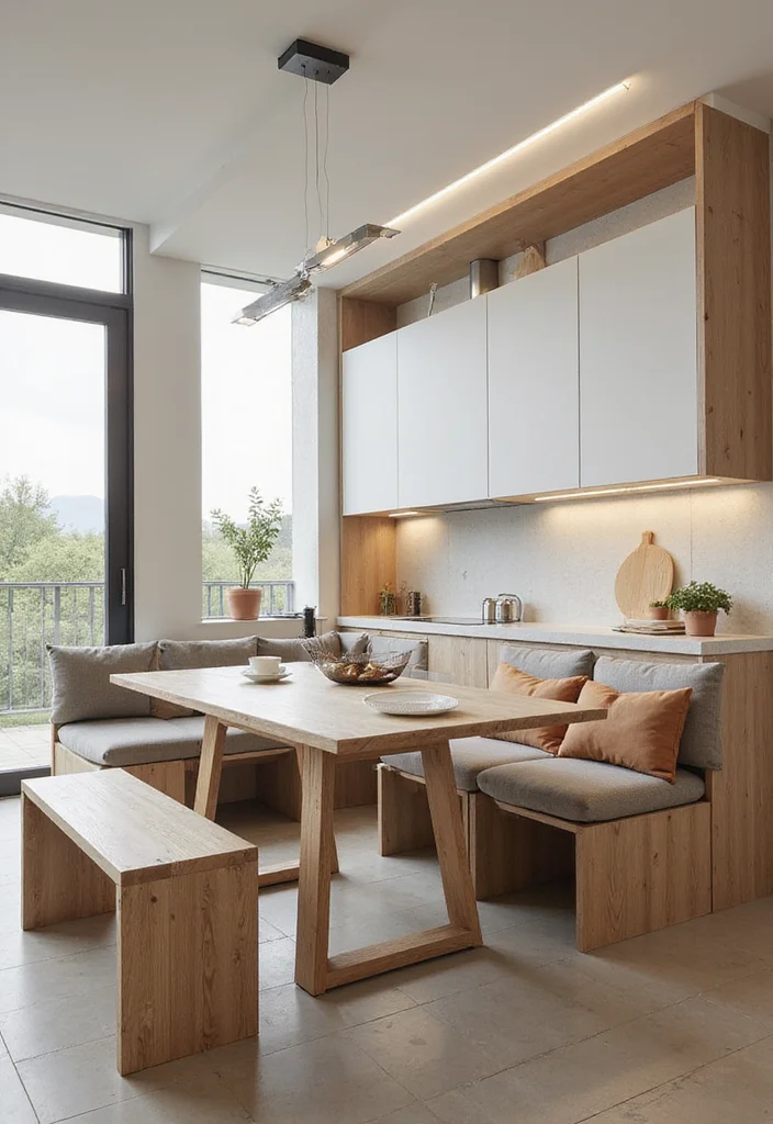 14 Big Kitchen Ideas for Open Airy Functional Cooking Space - 9. Multi-Functional Furniture