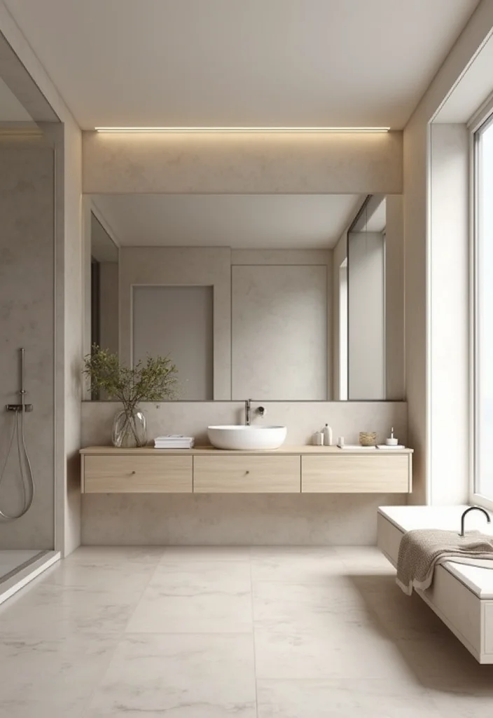 14 En Suite Bathroom Ideas for Comfortable Private Retreats - 1. Minimalist Marvel