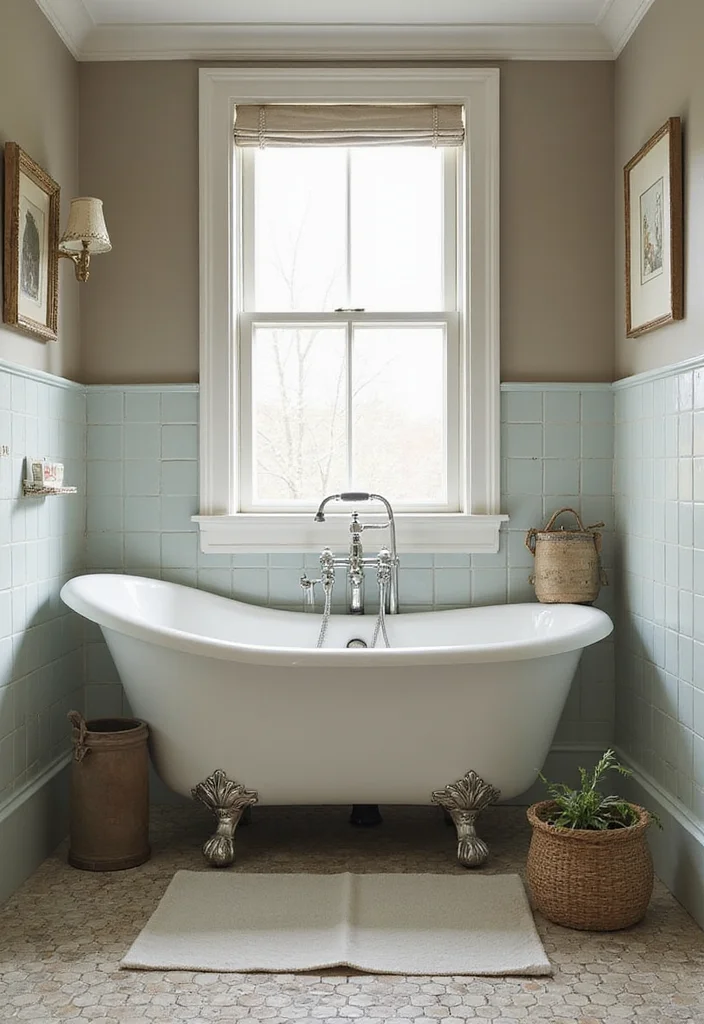 14 En Suite Bathroom Ideas for Comfortable Private Retreats - 13. Vintage Charm