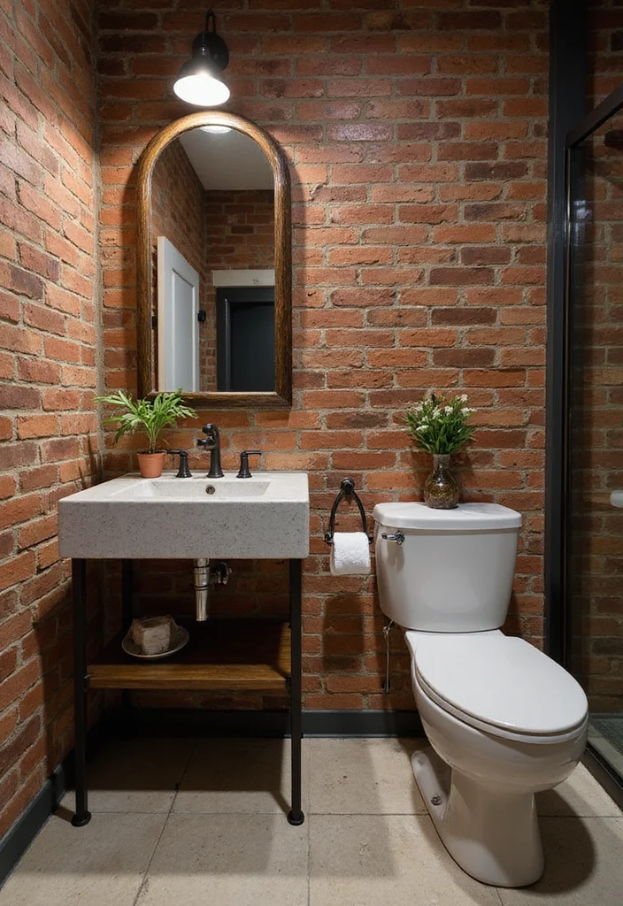 14 En Suite Bathroom Ideas for Comfortable Private Retreats - 3. Industrial Chic