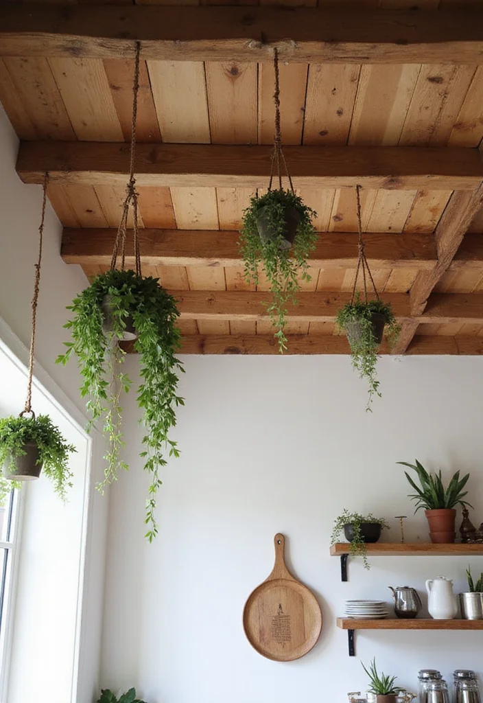 14 French Country Kitchen Ideas for Soft Rustic Romantic Charm - 1. Rustic Wooden Beams