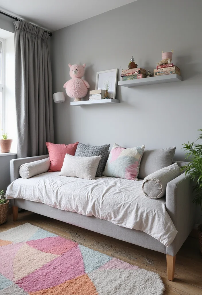 14 Grey and White Bedroom Ideas for Clean Calm Modern Neutrals - 13. Whimsical Touches