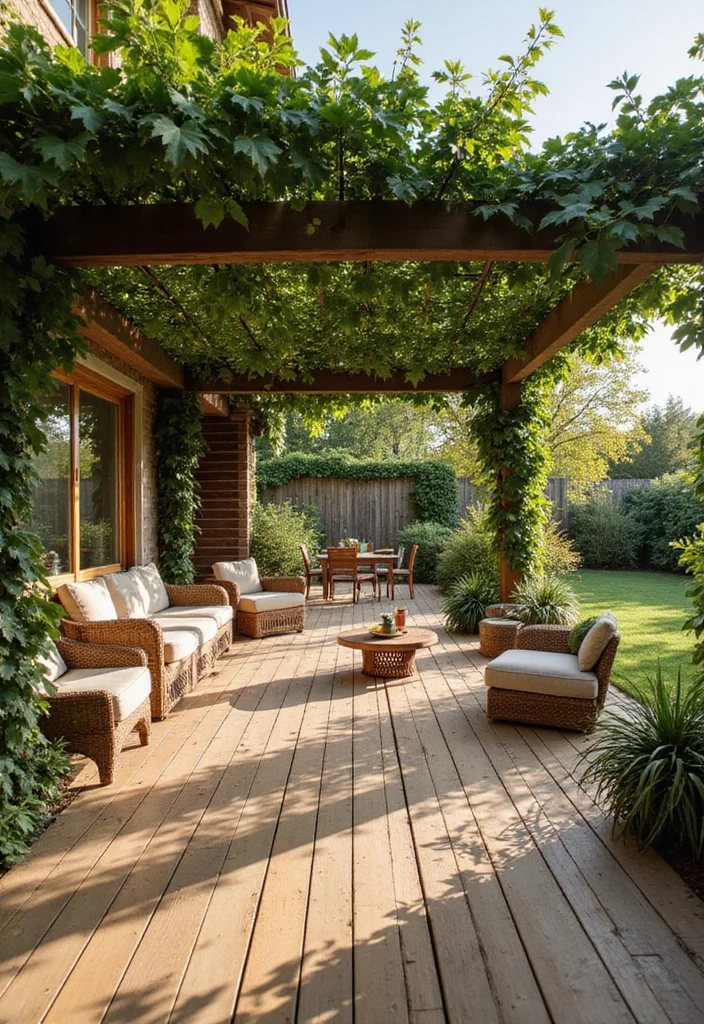 14 Long Backyard Ideas Design for Functional Beautiful Space - 3. Eco-Friendly Patio