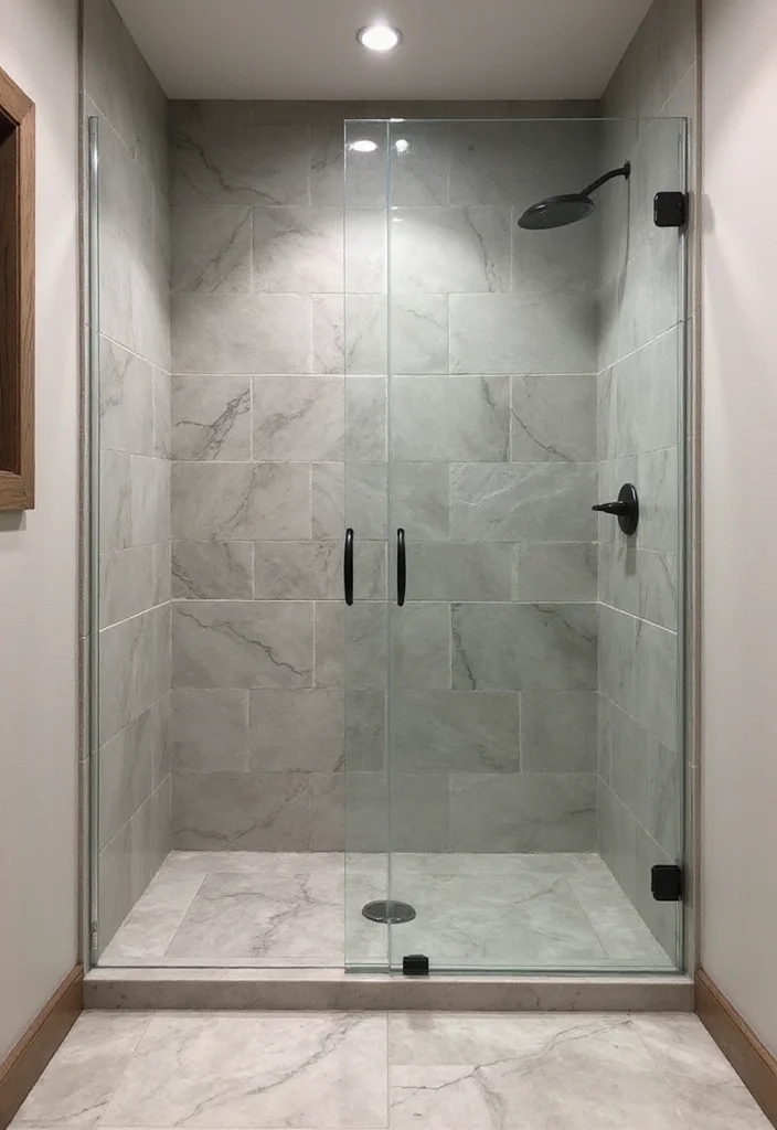 14 Long Narrow Bathroom Ideas for Better Flow and Smart Layouts - 13. Innovative Shower Designs