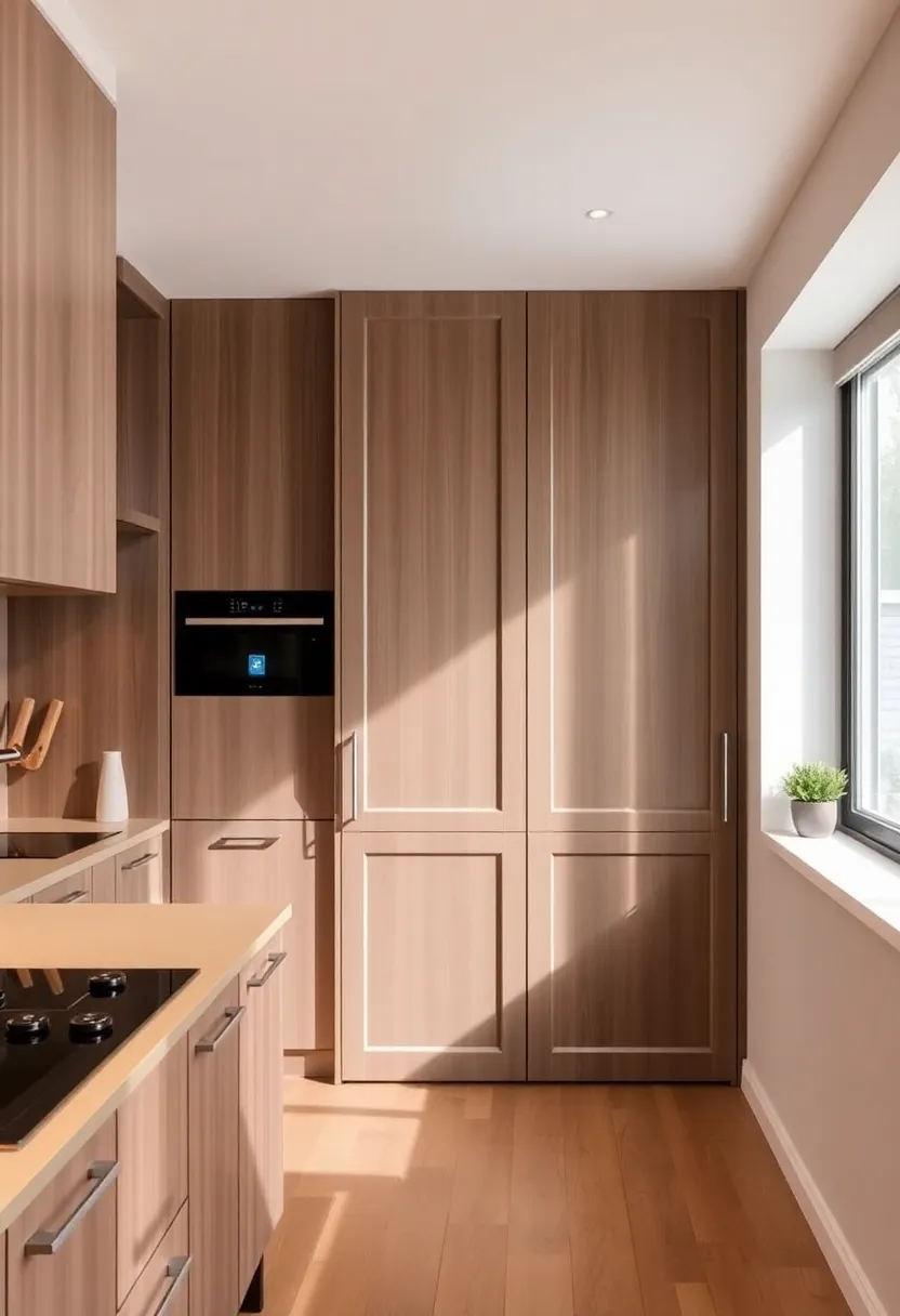 14 Narrow Kitchen Ideas for Efficient Streamlined Layouts - 8. Folding or Sliding Doors