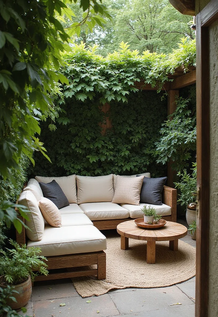 14 Outdoor Bathroom Ideas for Refreshing Natural Open Air Style - 11. Comfortable Outdoor Lounging Areas