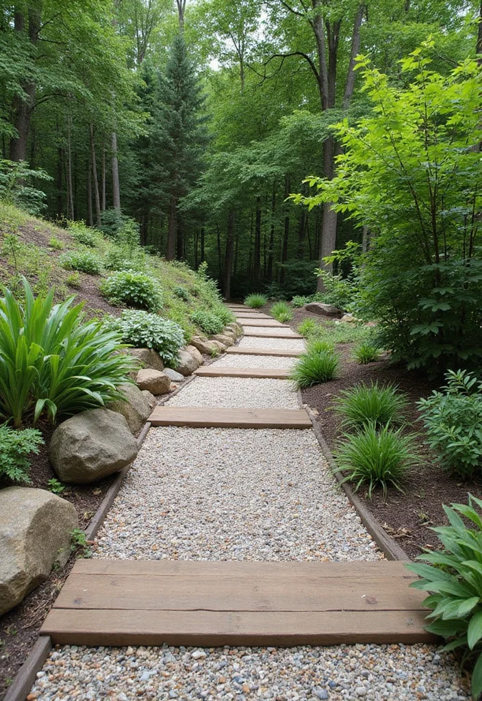 14 Sloped Backyard Ideas for Smart Terraced Useful Design - 4. Eco-Friendly Terraced Pathways